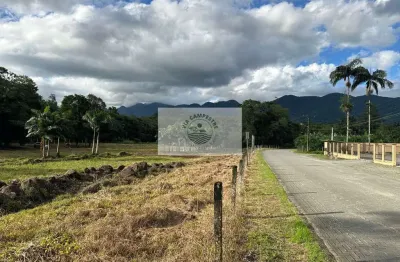 Terreno para sitio, rua pavimentada, documentação em dia, com o rio quiriri nos fundos