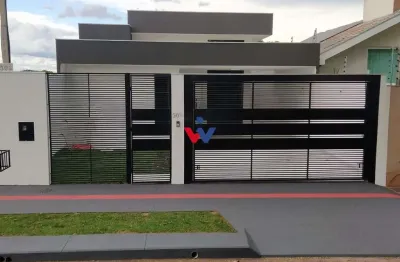 Casa de alto padrão com pé direito duplo e suíte no jardim alvorada  maringá pr