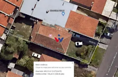 Terreno à venda, 490 m  por r  630.000,00 - atuba - curitiba pr