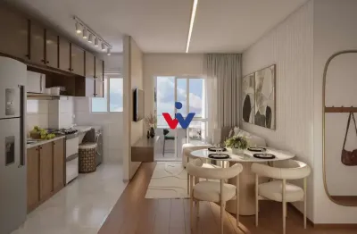 Lançamento no pinheirinho  2 quartos, sacada com churrasqueira e garden