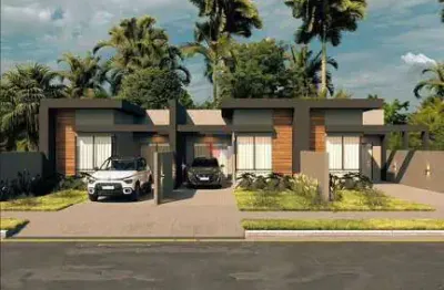 Casa nova 62m  com 3 quartos, gourmet, jardim e garagem. conforto e lazer no mesmo lugar