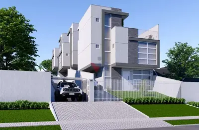 Sobrado novo 3 quartos no xaxim  condomínio fechado com ático e terraço