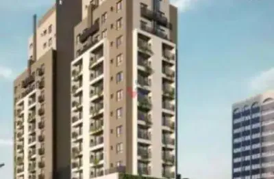 Stúdio 29,38 m  com sacada, churrasqueira e vista panorâmica no água verde