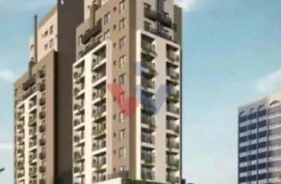 Stúdio 29,38 m  com sacada, churrasqueira e vista panorâmica no Água Verde