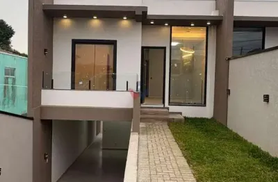 Sobrado moderno de 120 m  com terreno amplo nos fundos – são marcos, são josé dos pinhais