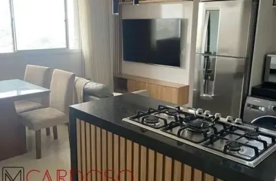 Apartamento 2 quartos, planejados, semimobiliado, porcelanato, lazer. sam sul - d129