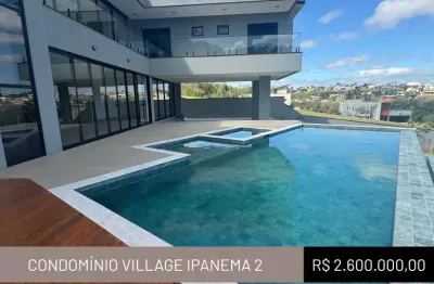 Casa em condomínio para venda em araçoiaba da serra, rio verde - morro do ipanema, 3 dormitórios, 3 suítes, 5 banheiros, 5 vagas