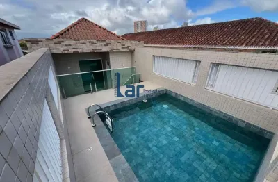 Casa / sobrado para venda em santos, boqueirão, 3 dormitórios, 3 suítes, 6 banheiros, 2 vagas