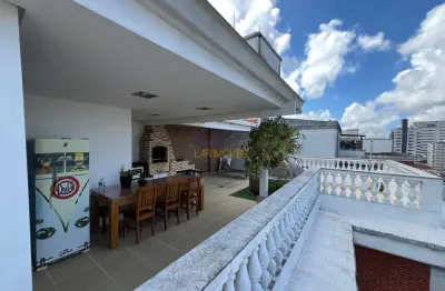 Cobertura para venda em santos, boqueirão, 3 dormitórios, 1 suíte, 4 banheiros, 2 vagas