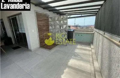 Cobertura com 3 dormitórios à venda, 149 m²  - jardim primavera - volta redonda/rj