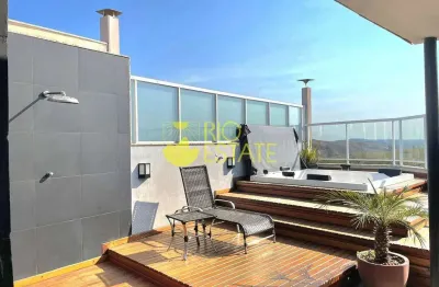 Cobertura com 3 quartos, 332 m²  - mirante do vale - volta redonda/rj