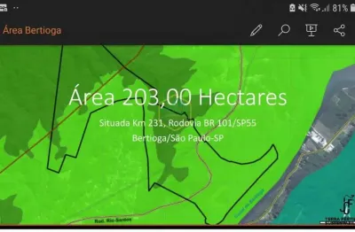 Área para incorporação para venda em bertioga, maitinga