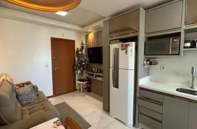 Apartamento a venda porteira fechada de 02 dormitórios com sacada churrasqueira e elevador no bairro aririú em palhoça-sc