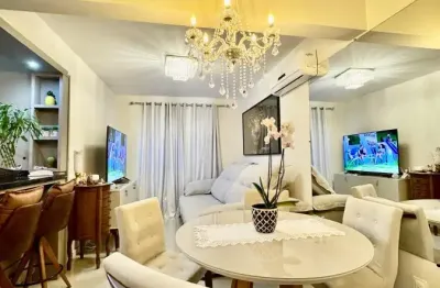 Apartamento para venda ,  3 dormitórios  sendo 1 suíte, 2 banheiros, 1 vaga de garagem, mobiliado, área total 105,00 m², bairro barreiros!