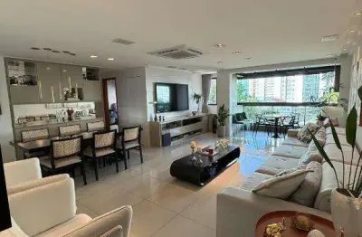 Parnamirim 4 quartos 2 sts 132m² apto todo pronto ambientado piso porcelanato lazer 2 vgs