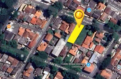 excelente terreno de 489 mts,  na rua bogota, prox parque de exposiçao, por R$ 525.000,00