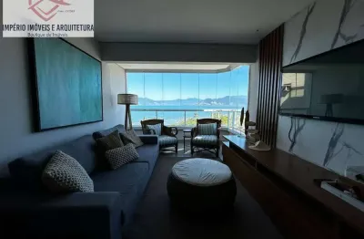 Cobertura mobiliada com vista para o mar no indaiá!