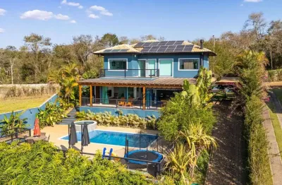 Casa em condomínio com acesso para represa, porteira fechada riviera do jaguari - piracaia/sp