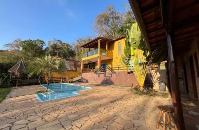 Chácara com 4 dormitórios à venda, 700 m² por r$ 850.000 - jundiaizinho - atibaia/sp