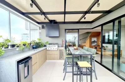 Cobertura com 3 dormitórios à venda, 230 m² por r$ 4.750.000,00 - brooklin - são paulo/sp