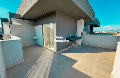 Cobertura com elevador à venda e 3 quartos em copacabana - belo horizonte - mg