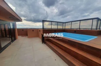 Apartamento na cobertura com 3 quartos para alugar, 200 m² por r$ 4.000/mês - edifício manhattan park - bauru/sp