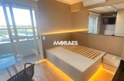 Apartamento mobiliado, com 1 vaga e 1 quarto para alugar, 25 m² por r$ 2.100/mês - fly residence - bauru/sp