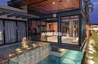 Casa em condomínio fechado com 3 suítes 498 m² - à venda por r$ 3.300.000 - alphaville - bauru/sp