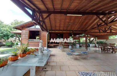 Chácara em condomínio fechado com 2 dormitórios à venda, 2500 m² por r$ 900.000 - residencial real village - piratininga/sp
