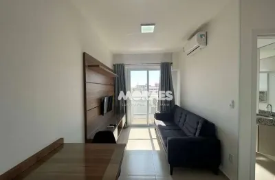 Apartamento mobiliado, com armários, 1 quarto e 1 vaga para alugar, 43 m² por r$ 2.200/mês - atena - bauru/sp