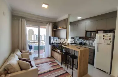 Apartamento mobiliado com 2 quartos, 1 vaga para alugar, 63 m² por r$ 2.500/mês - condomínio nova nação américa - bauru/sp