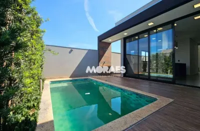 Casa térrea em condomínio fechado com 3 suítes para alugar, gourmet, piscina, 200 m² por r$ 6.500/mês - residencial villa de león i - piratininga/sp