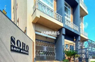 Apartamento duplex com 1 quarto para alugar, 55 m² por r$ 2.000/mês - soho loft duplex - bauru/sp