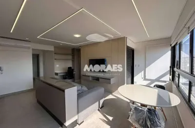 Apartamento mobiliado, com 1 quarto para alugar, 47 m² por r$ 3.400/mês - residencial piemonte - vila universitária - bauru/sp