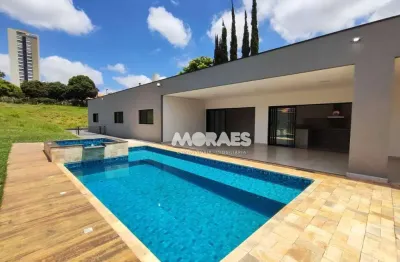 Casa em Condomínio Fechado com 4 quartos, sendo 3 suítes, 5 vagas, 2.000 m² - venda por R$ 2.300.000 ou aluguel por R$ 11.000/mês - Jardim Shangri-Lá