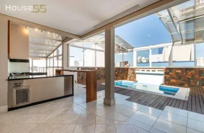 Cobertura com 4 dormitórios à venda, 197 m² por r$ 2.190.000,00 - batel - curitiba/pr
