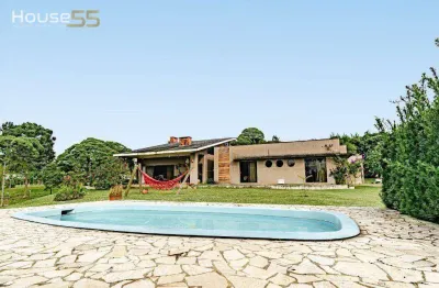 Chácara com 5 dormitórios à venda, 5000 m² por r$ 2.100.000,00 - águas claras - piraquara/pr