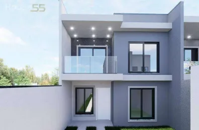 Sobrado com 3 dormitórios à venda, 107 m² por r$ 730.000,00 - portão - curitiba/pr