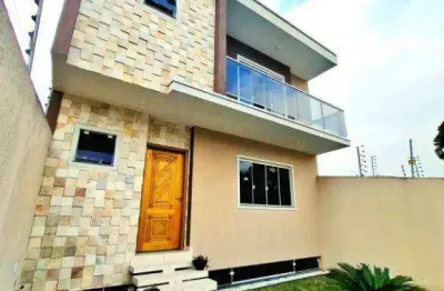 Sobrado mobiliado com 3 dormitórios à venda, 195 m² por r$ 1.400.000 - portão - curitiba/pr