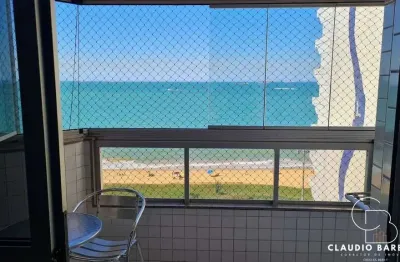 Lindo apartamento de 02 quartos vista para o mar,  na praia da costa com varanda e lazer completo! 