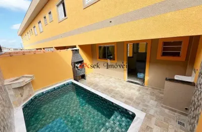 Sobrado de condomínio com 2 quartos, cibratel ii, itanhaém - r$ 349 mil, cod: 2172