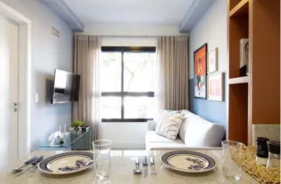 Moderno apartamento de 1 quarto no centro de curitiba