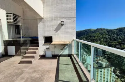 Cobertura duplex, mobiliada para locação,  com churrasqueira e hidromassagem, 2 suites, 2 lavabos e 2 vagas, lazer completo! av da praia
