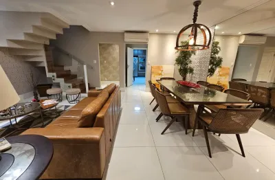 Porteira fechada! duplex! 185m² 4 dorms (3 suites) + dpend. completa! lazer com piscina! 2 vagas paralelas!
