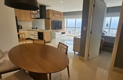 1 dormitório  amplo e alto padrão, 2 vagas, mobiliado para locação !!