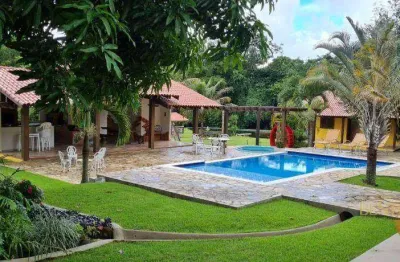 Chácara com 5 dormitórios à venda, 110000 m² por r$ 7.000.000 - zona rural - chapada dos guimarães/mt
