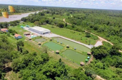 Pousada com 12 dormitórios à venda, 12000 m² por r$ 4.000.000,00 - zona rural - barão de melgaço/mt
