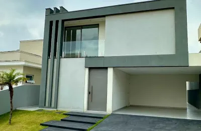 Casa moderna com 4 suítes, piscina e gourmet no real park arujá