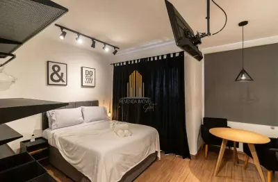 Quad studios campo belo, campo belo, apartamento residencial 25m² com 1 dormitorios, 1 suite.