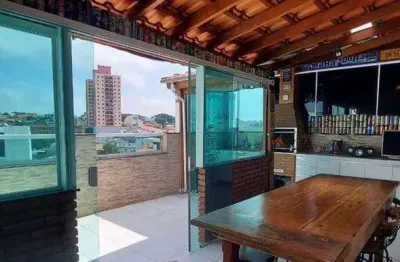 Venda de cobertura de 2 quartos na vila curuçá, santo andré-sp: 108m², 1 suíte e garagem